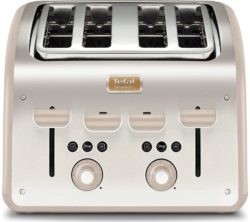 TEFAL  Maison TT770AUK 4-Slice Toaster - Stainless Steel & Oatmeal Grey